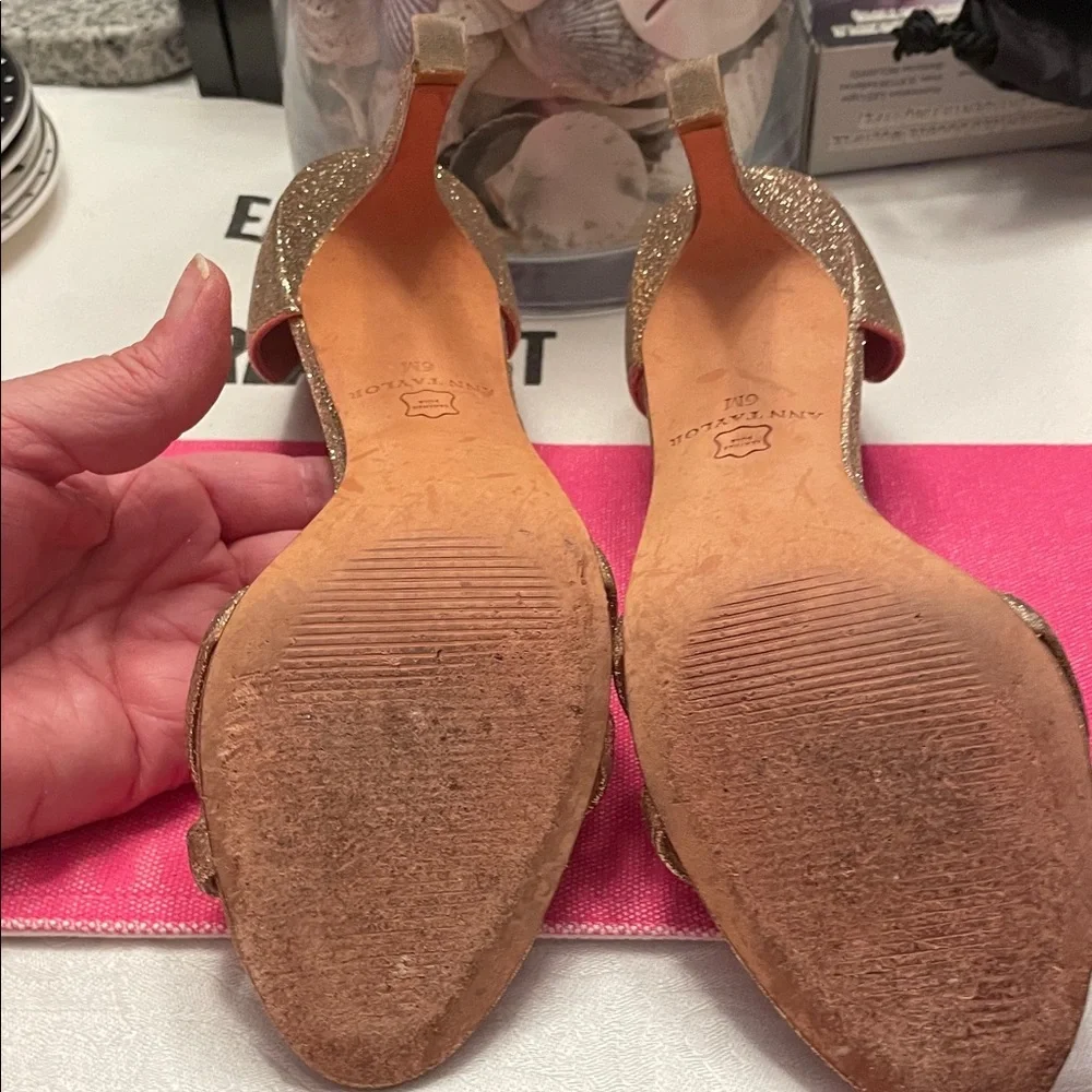 Ann Taylor vintage Sparkling Gold Women's Heels